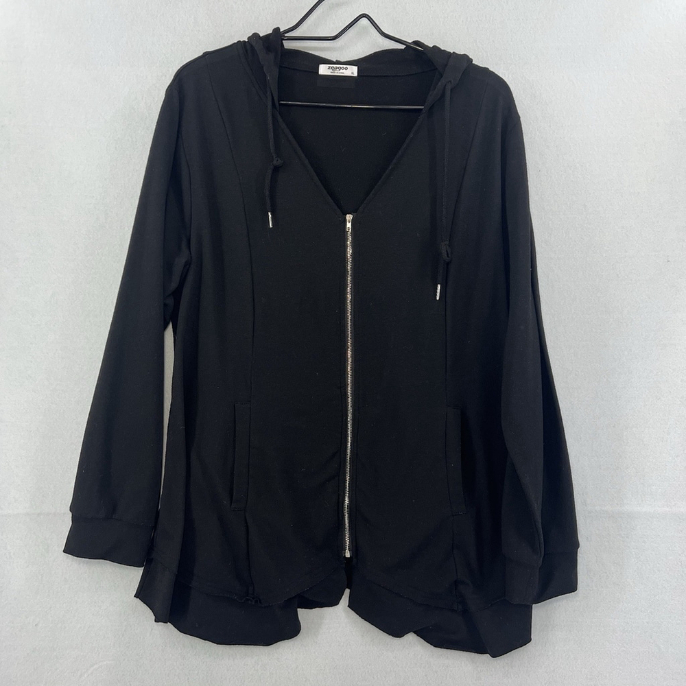 Zeagoo Basic Lightweight Zip-Up Hoodie with Pockets Long Sleeve Thin Size XL - Picture 2 of 16